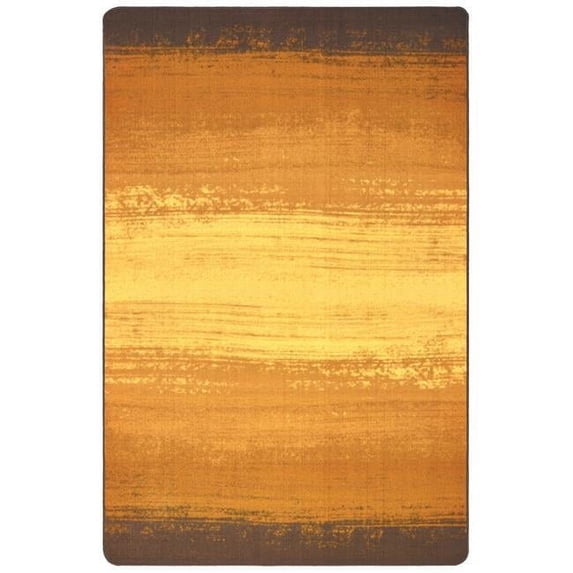 Carpets for Kids® Pixel Perfect Collection™ Earth Tone Stripes Activity Rug, 4' x 6', Brown