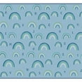 thumbnail image 1 of Carpets for Kids 6656 6 x 9 ft. Rectangle Kidsoft Rainbows Literacy - Blue, 1 of 1