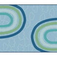 thumbnail image 1 of Carpets for Kids 6954 4 x 6 ft. Rectangle Kidsoft Large Rainbows Rug - Blue, 1 of 1