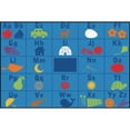 thumbnail image 1 of Carpets for Kids 72.93 Alphabet Seating Kid$ Value Plus Rug - 6' x 9', 1 of 2