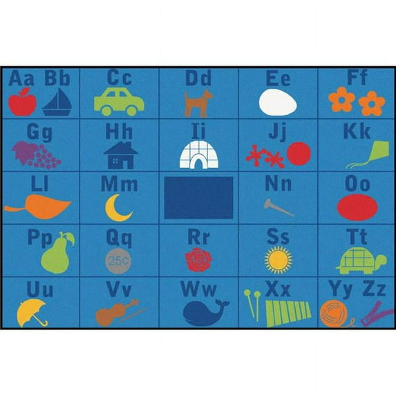 Carpets for Kids 72.93 Alphabet Seating Kid$ Value Plus Rug - 6' x 9'