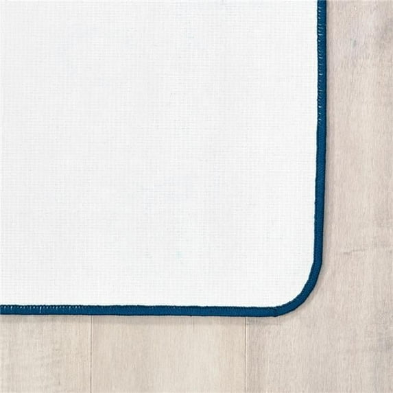 Carpets for Kids 7856 6 x 9 ft. Kid Soft Raindrop Ripples Decorative Rectangle Rug - Blue