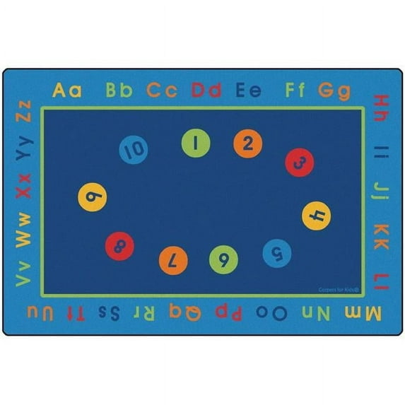 Carpets for Kids 8 x 12 ft. Rectangle Basic Concepts Literacy Rug