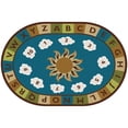 thumbnail image 1 of Carpets for Kids Sunny Day Learn/Play Oval Rug - 108" Length x 72" Width - Oval, 1 of 2
