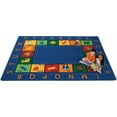 thumbnail image 1 of Carpets for Kids Bilingual Colorful Rectangle Rug - 100" Length x 70" Width - Rectangle, 1 of 4