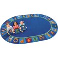 thumbnail image 1 of A to Z Animals Oval Area Rug, 1 of 2