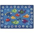 thumbnail image 1 of Fishing 4 Literacy Rectangle Rug, 1 of 2