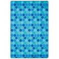 thumbnail image 1 of Carpets for Kids® Pixel Perfect Collection™ Honeycomb Pattern Activity Rug, 8’x 12’, Blue, 1 of 4