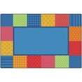 thumbnail image 1 of Carpets For Kids Pattern Blocks Primary Colors Rug - 6' x 9', 1 of 3