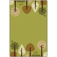 thumbnail image 1 of Carpets for Kids 1593503 Soft Tranquil Trees Rectangle Rug, Green - 4 x 6 ft., 1 of 4