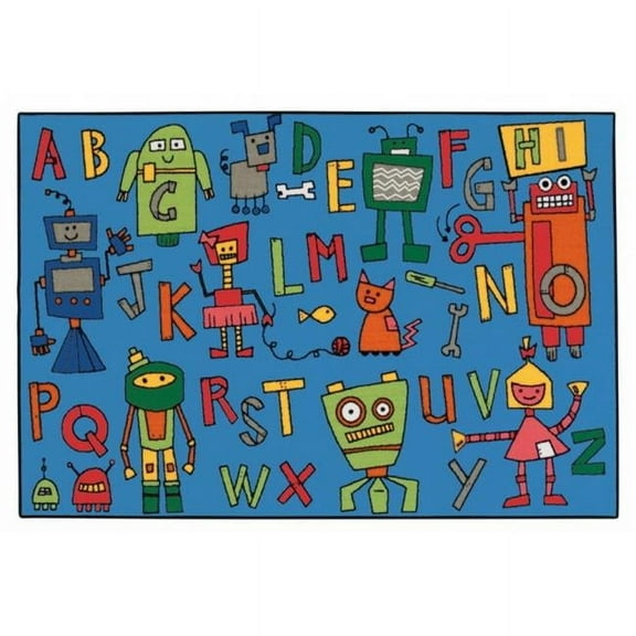 Carpets for Kids Reading Robots 3 ft. x 4.5 ft.