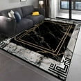 thumbnail image 1 of Carpets for Living Room Marble Black Gray Pattern Carpet ration Bedroom Large Rug Non-Slip Coffee Ta, 1 of 5