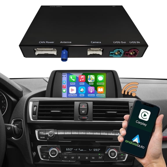 Carplay Retrofit Kit Decoder Mirrorlink for BMW NBT System 1 2 3 4 5 6 7 Series X1 X3 X4 X5 X6 i8 MINI 2012-2016 Android Auto Mirrorlink Bluetooth Siri