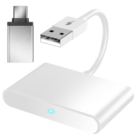 iMounTEK Wireless Adapter Plug & Play Wired to Wireless CarPlay for IOS Phone Compatible for all Cars That Supports Wireless CarPlay