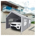thumbnail image 1 of Carport 10x20 Heavy Duty Portable Garage Tent - Outdoor Storage Shelter, Grey, 1 of 5