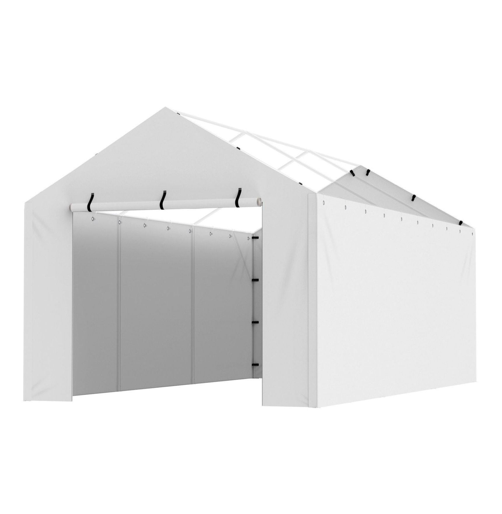 Carport Canopy Cover 10x20 ft - Replacement Top & Side Wall - Waterproof UV Protected - Heavy Duty Garage Shelter Tarp - Easy Install