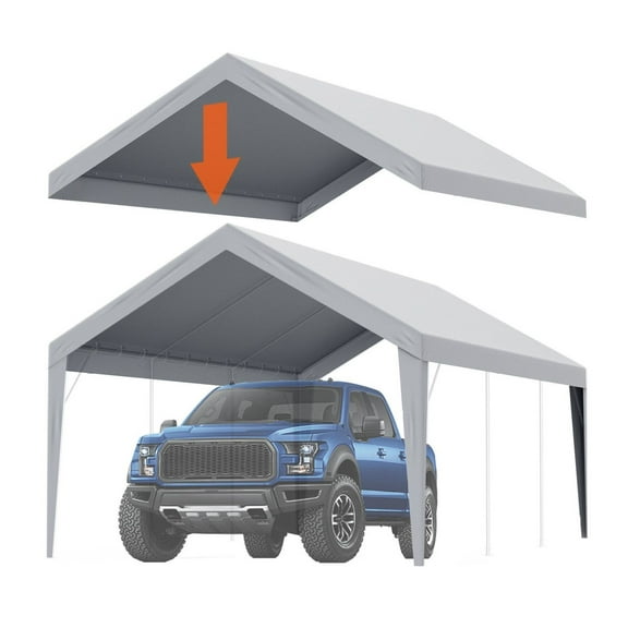 Carport Canopy Replacement 12x20ft, Waterproof UV Shelter Cover