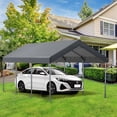 thumbnail image 1 of Carport, Car Canopy, Portable Garage, Easy to Assemble, Carport Canopy 10x20FT Heavy Duty for Car, Bike, Boat, Party, 1 of 7