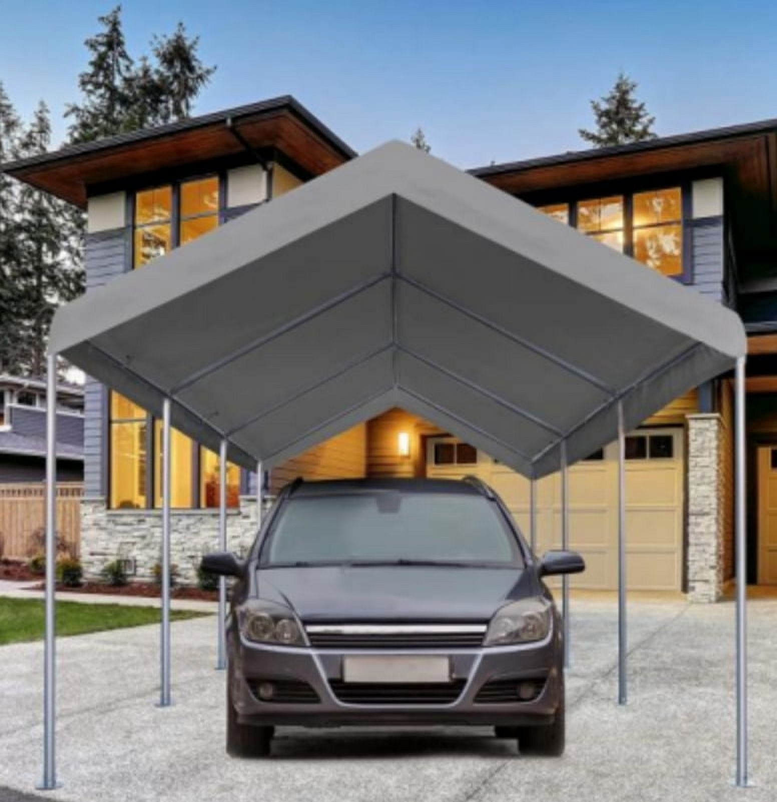 Carport Car Canopy, Portable Garage, Easy to Assemble, Stable