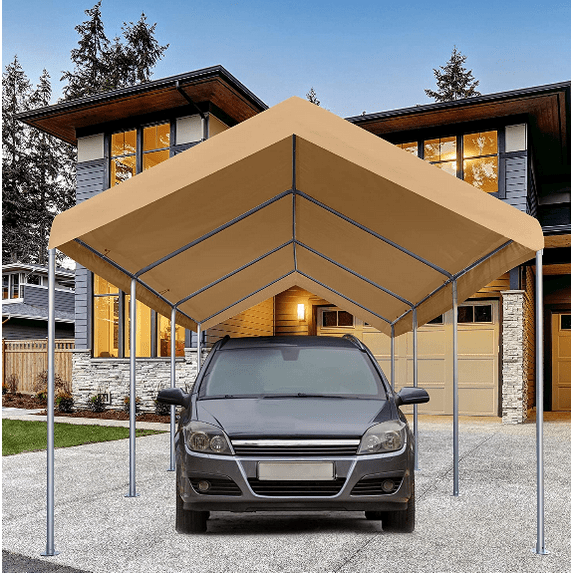 Carport Car Canopy, Portable Garage, Easy to Assemble, Stable Carport,for Car, Bike, Boat