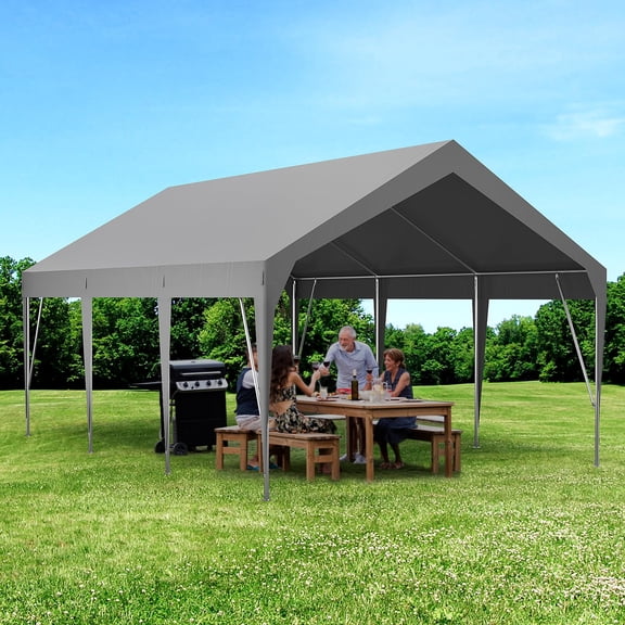 Carport Heavy Duty Car Canopy UV Resistant Waterproof Portable Garage for Car, Boat, Party, Storage Shed