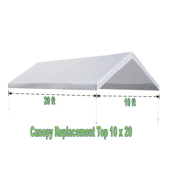 Carport Replacement Canopy Top Cover for Tent 10 x 20 ft