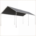 thumbnail image 1 of Carports 10'x20' Heavy Duty Outdoor Vehicle Shelter for No-Garage Homes | Gray | Galvanized Steel, 1 of 10