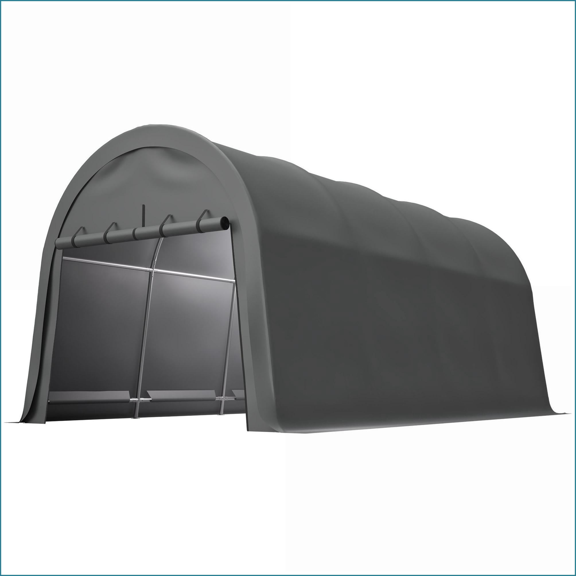 Carports 10x20 FT Heavy Duty Waterproof Portable Garage for Vehicle Boat RV Outdoor Storage | Slate Gray | Steel