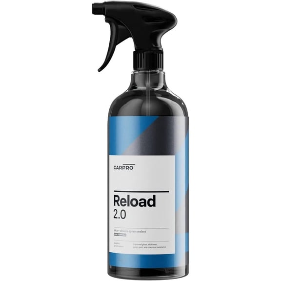 CARPRO Reload 2.0 Spray Sealant, Silica + Siloxane Ceramic Spray for Ceramic Coating, Super Hydrophobic, Self-Cleaning: Improved Gloss, Slickness, Water Spot & Chemical Resistance - Liter (34oz)