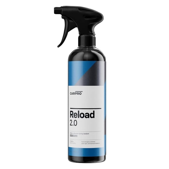 CARPRO Reload 2.0 Spray Sealant, Silica + Siloxane Ceramic Spray for Ceramic Coating, Super Hydrophobic, Self-Cleaning: Improved Gloss, Slickness, Water Spot & Chemical Resistance - 500mL (17oz)