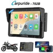 Carpuride Motorcycle Wireless CarPlay Screen, Android Auto 7" for BMW Moto IP67 Motorbike（702B）