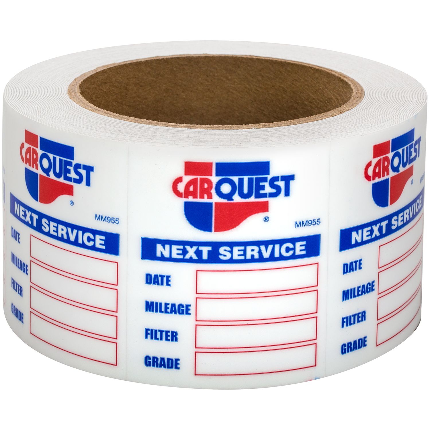 Carquest Premium Oil Service Stickers 250 per pack Windshield