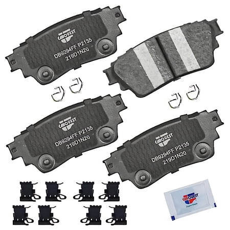 Carquest Professional Platinum Ceramic Brake Pads - (4-Pad Set)