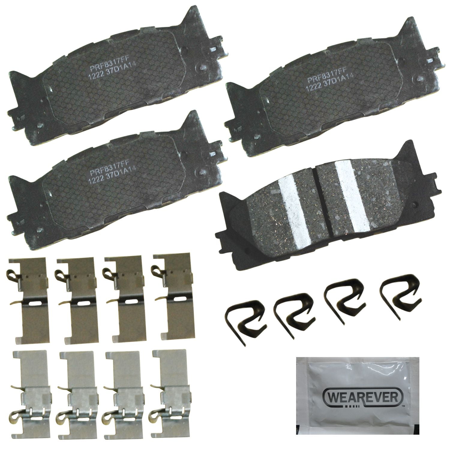 Carquest Professional Platinum Ceramic Brake Pads Front (4Pad Set) Fits select 20072017