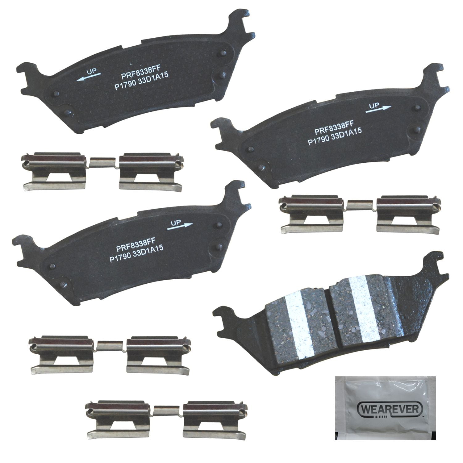 Carquest Professional Platinum Ceramic Brake Pads - Rear (4-Pad Set