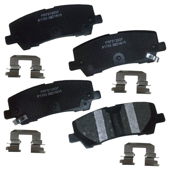 Carquest Professional Platinum Ceramic Brake Pads - Rear (4-Pad Set)