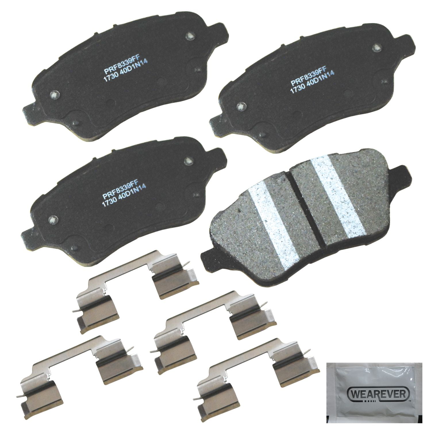 Carquest Professional Platinum SemiMetallic Brake Pads Front (4Pad Set) Fits select 2014