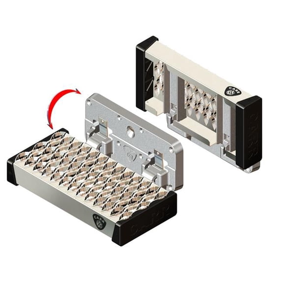 Carr 197000 MAX Grip Flip Single Step - Flat Mount - Galvanized