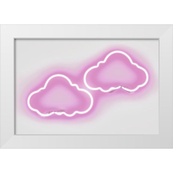 Carr, Hailey 14x11 White Modern Wood Framed Museum Art Print Titled - Neon Clouds PW