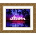 thumbnail image 1 of Carr, Hailey 14x12 Gold Ornate Wood Framed with Double Matting Museum Art Print Titled - Neon Dream Beach PB, 1 of 4