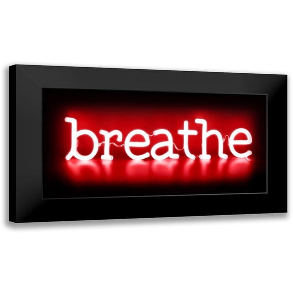 Carr, Hailey 14x9 Black Modern Framed Museum Art Print Titled - Neon Breathe RB