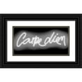 thumbnail image 1 of Carr, Hailey 14x9 Black Ornate Wood Framed with Double Matting Museum Art Print Titled - Neon Carpe Diem WB, 1 of 4