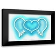 thumbnail image 1 of Carr, Hailey 18x13 Black Modern Framed Museum Art Print Titled - Neon Heart Wings AW, 1 of 5