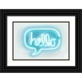 thumbnail image 1 of Carr, Hailey 24x17 Black Ornate Wood Framed with Double Matting Museum Art Print Titled - Neon Hello AW, 1 of 4