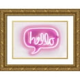 thumbnail image 1 of Carr, Hailey 24x17 Gold Ornate Wood Framed with Double Matting Museum Art Print Titled - Neon Hello PW, 1 of 4