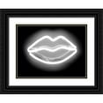 thumbnail image 1 of Carr, Hailey 24x19 Black Ornate Wood Framed with Double Matting Museum Art Print Titled - Neon Lips WB, 1 of 4