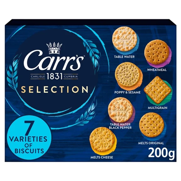 Carr's Crackers Selection - UK - 200g Box