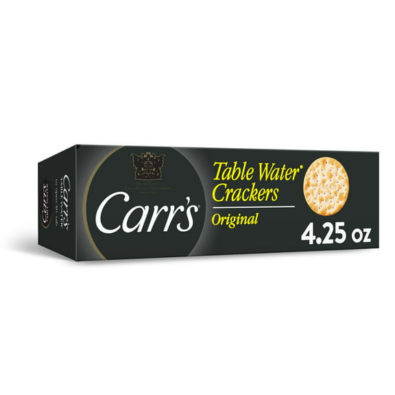 Carr's Original Table Water Crackers, Baked Snack Crackers, 4.25 oz