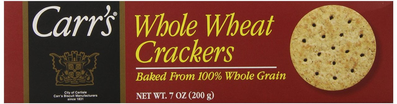 Carr's Whole Wheat Crackers, 7 OZ, 12 Pack
