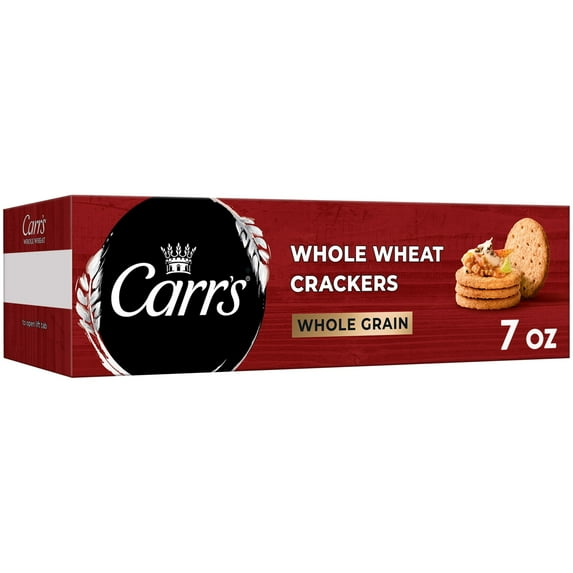Carr's Whole Wheat Crackers, Whole Grain Crackers, 7 oz